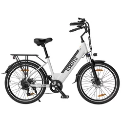 Eskute Mestno električno kolo ESKUTE C100 Step-Through, 250W 36V 10,4Ah, 25km/H - belo, (21960385)