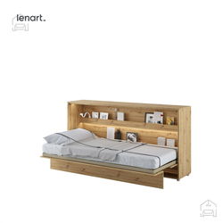 Postelja v omari Lenart - Bed Concept 06 - 90x200 cm - artisan hrast