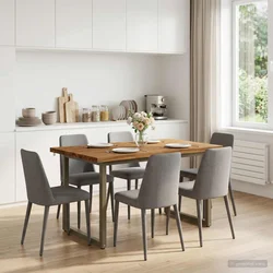 vidaXL Jedilna miza z naravno robom 120 x 70 x 75 cm