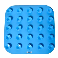 Podloga za upočasnitev hranjenja 20x20x1cm modra 64293