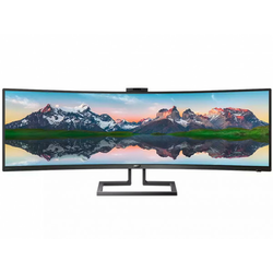 Monitor PHILIPS 499P9H 00 49 VA,zakrivljen,32:9 5120x1440 70Hz 5ms GtG HDMIx2,DP,USB,RJ45 kamera
