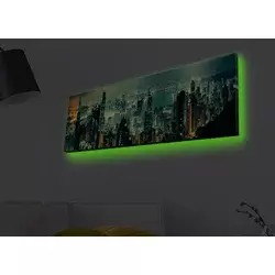 Wallity Slika na platnu sa LED osvetljenjem 30x90cm
