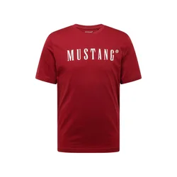 MUSTANG Majica Austin karminsko rdeča/bela