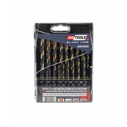 awtools komplet svedrov za kovino HSS M2 Premium 1,0–10,0 mm, 19 kosov