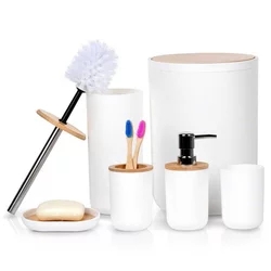 Vilde 568054 - Set od 6 kupatilskih dodataka - Beli