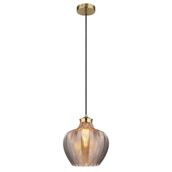 Globo 15898H1 - Luster na sajli JESSICA 1xE27/60W/230V O 22 cm zadimljeno staklo