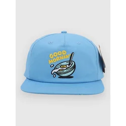 The Dudes Good Morning Unstructured 5 Panel Cap ethereal blue