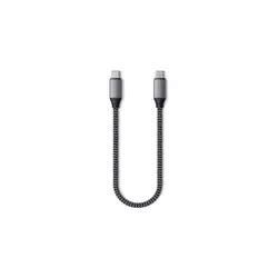 Satechi ST-TCC10M Kratek kabel Satechi USB-C na USB-C - 25 cm - vesoljsko siv