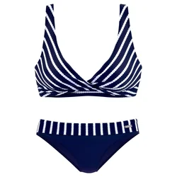 LASCANA Bikini mornarska/bela