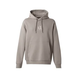 ARMANI EXCHANGE Majica temno bež/bela