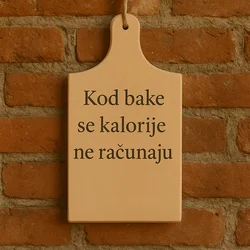 Daska za sečenje Baka i kalorije, 23x17cm