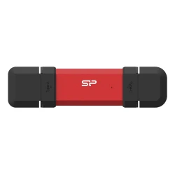 Silicon Power Portable Stick-Type SSD 1TB, DS72, Type-C/Type-A Red ( SP001TBUC3S72VPR )