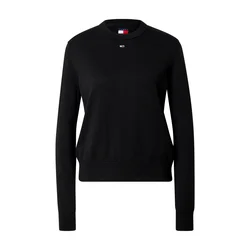 Tommy Jeans Pulover ESSENTIAL črna