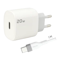 REDLINE Punjač sa USB-C kablom, 20W - GL20C+CC 1M