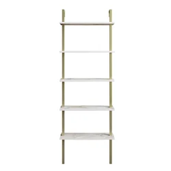 Hanah Home Piante White Gold Polica za knjige 60x174x22cm, Bela
