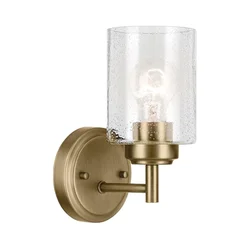 Kichler KL-WINSLOW-1W-NBR - Zidna lampa WINSLOW 1xE27/60W/230V mesing