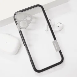 Maska za telefon Wolmtt bumper za iPhone 16, Crna