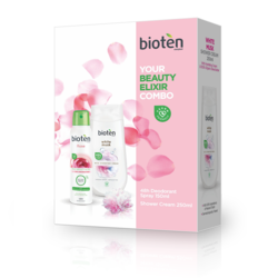 Bioten Set (Dezodorans+Gel Za Tuširanje) Ruža+Beli Mošus 250ml