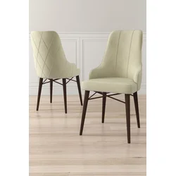 Hanah Home Set stolica Neta, 46x95x42 cm, 2 komada, Krem-braon