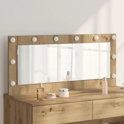 Ogledalo za Toalet Pravokutni Umjetnički hrast 100 x 45 x 18 cm