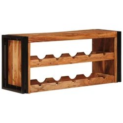 Stalak za vino Smeđa 100 x 45 x 33 cm Čvrsto drvo akacije