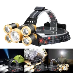 LED lampa za glavu 5 dioda
