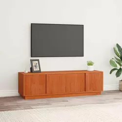TV ormar Vosak Smeđa 140 x 40 x 40 cm Masivna borovina