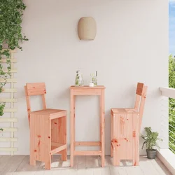 Vidaxl vidaXL Barski stoli, komplet 2 kosov, 40x48,5x115,5 cm, masivni les duglazije