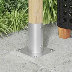 Okrugli sidrište u zemlji 12 pcs Srebrna 15 x 15 x 15 cm Metal