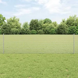Zatvorena žičana ograda s postovima 25 x 0,6 m Pocinčani čelik