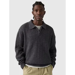 Levis Mason Collared Quarter Zip moški pulover obscidian heather