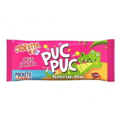 Cedevita Puc Puc Kids Pucketave bombone, Jagoda, 5g