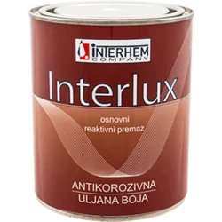 INTERLUX Antikorozivna uljana boja 25kg siva/crvena