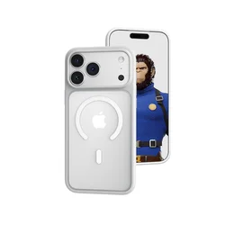 Lanxingxiansheng Maska za mobilni telefon IPhone 17 Pro Max, Sivo-bela