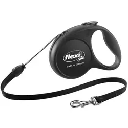 Fleksibilan povodac Flexi Fun kanap M - Crni - 5 m