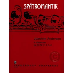 ANDERSEN:4 MINIATUREN OP.55/2,4,5,8 NOTE
