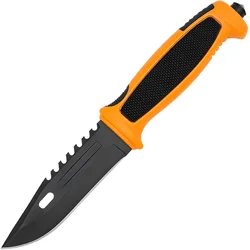 Outdoorovski nož ZR - 41054 - Crna / Narančasta / Tip3 KP41054