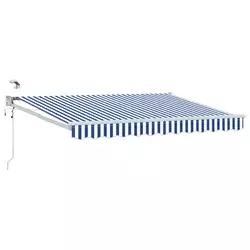 Električna retraktabilna tenda Plava i bijela 2,5 x 2 m
