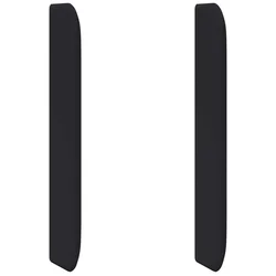 Uši uzglavlja Crna 80 x 16 x 4 cm PVC