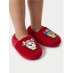 Sinsay - Plišane papuče sa gumenim zakrpama PAW Patrol - crvena