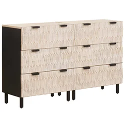 Kreveta 2 pcs Finš bijelog pranja 60 x 33 x 75 cm