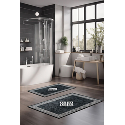 Lessentiel Maison Set Podloga za kupatilo CT-5068, Crno-beli