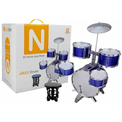 Drums Set with Chair Blue 5 drumsGO – Kart na akumulator – (B-Stock) crveni