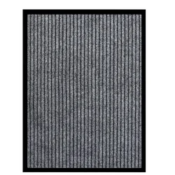 Vidaxl Predpražnik črtast siv 60x80 cm