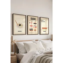 Ç-300374 - 5070 Višenamenski Set Dekorativnih Slika (3 Komada)