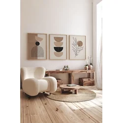 Wallity slika 3Dartsoho49, 3 dijela, 33 x 48 cm