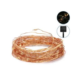 Aigostar - LED solarni lanac LED/8 funkcija 12m IP65 topla bela