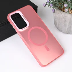 Maska za Samsung Galaxy A26 Magsafe Clear roze