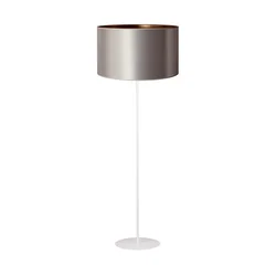 Duolla - Podna lampa CANNES 1xE27/15W/230V O 45 cm srebrna/bakarna/bela