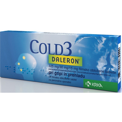 KRKA DALERON COLD3, 24 filmsko obloženih tablet